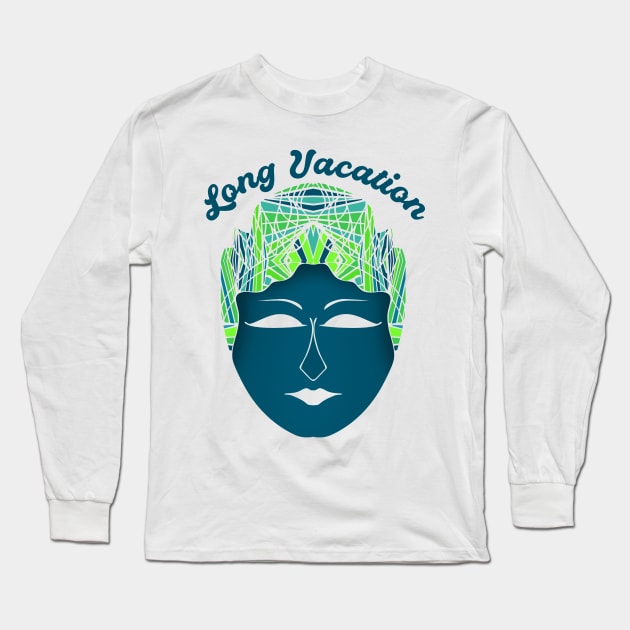 Long Vacation Long Sleeve T-Shirt by tebulation